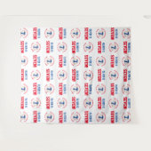 Tenture Baseball 7e Anniversaire Garçons | Toile de fond à (Devant (Horizontal))