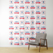 Tenture Baseball 7e Anniversaire Garçons | Toile de fond à (En situation)