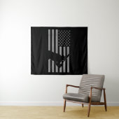 Tenture Baseball américain États-Unis Drapeau Baseball (En situation (horizontale))