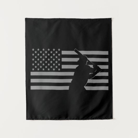 Tenture Baseball américain États-Unis Drapeau Baseball (Devant)