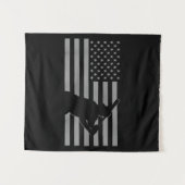 Tenture Baseball américain États-Unis Drapeau Baseball (Devant (Horizontal))