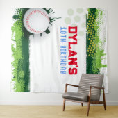 Tenture Baseball Anniversaire de la fête Photo-Op Enfants  (En situation (horizontale))