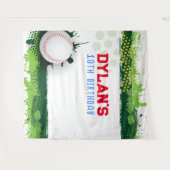 Tenture Baseball Anniversaire de la fête Photo-Op Enfants  (Devant (Horizontal))