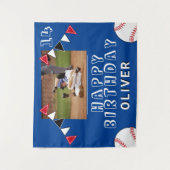 Tenture Baseball Ball Bunting drapeaux Photo Anniversaire (Devant)