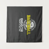 Tenture Baseball - Baseball de plus en plus grand (Devant (Horizontal))