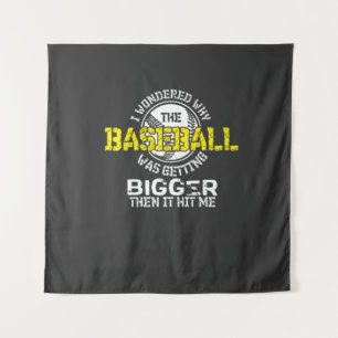 Tenture Baseball - Baseball de plus en plus grand