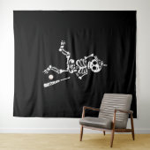 Tenture Baseball Halloween baseball (En situation (horizontale))