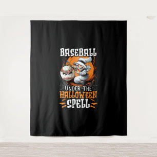 Tenture Baseball Halloween Trick Ou Treat Baseball Player