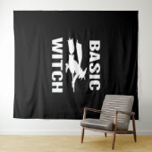 Tenture Basic Witch drôle Halloween disant femmes (En situation (horizontale))