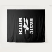 Tenture Basic Witch drôle Halloween disant femmes (Devant (Horizontal))