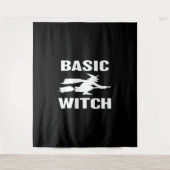 Tenture Basic Witch drôle Halloween disant femmes (Devant)
