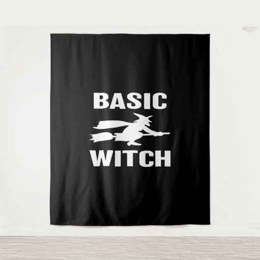 Tenture Basic Witch drôle Halloween disant femmes (Devant)