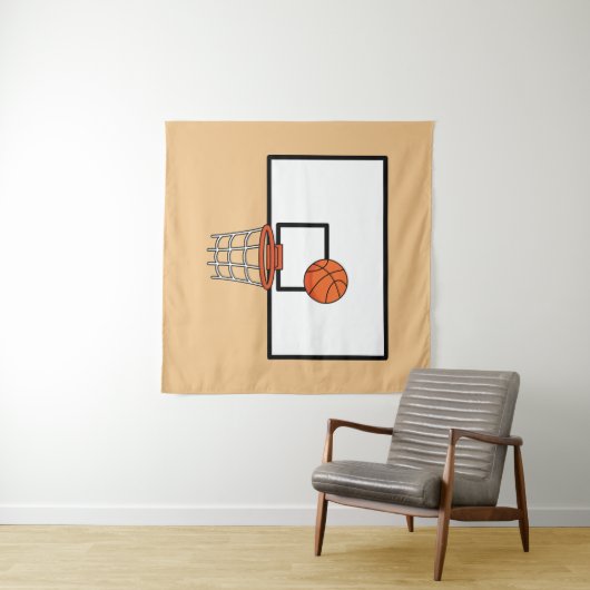 Tenture Basket-ball (En situation (horizontale))