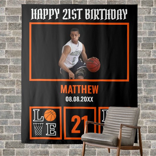 Tenture Basket-ball Anniversaire, Basketball