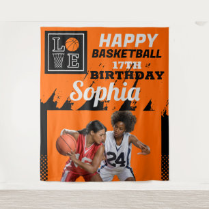 Tenture Basket-ball Anniversaire, Basketball