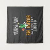 Tenture Basket-ball drôle (Devant (Horizontal))