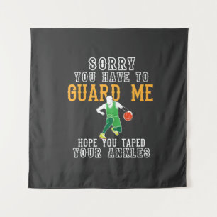 Tenture Basket-ball drôle
