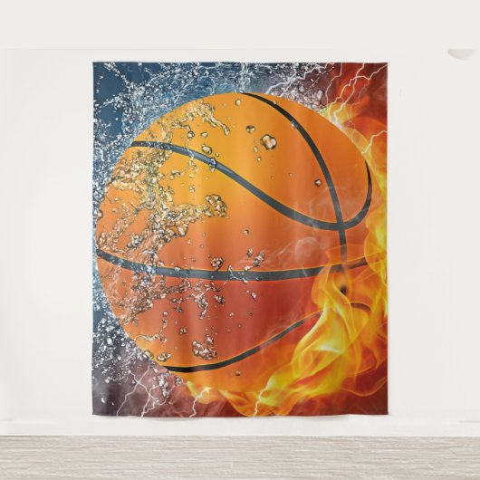 Tenture Basket flamboyant (Devant)