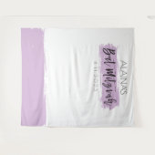 Tenture Bat mitzvah Photo Booth Party Backdrop Lavender (Devant (Horizontal))