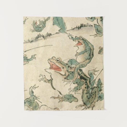 Tenture Bataille Des Grenouilles - Kawanabe Kyosai (Devant)