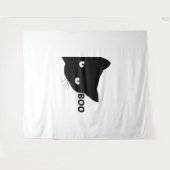 Tenture Bateau à chat noir Chats cadeaux Halloween (Devant (Horizontal))