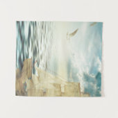 Tenture Bateau à voile et mouettes Brigantine (Devant (Horizontal))
