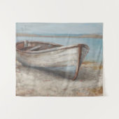 Tenture Bateau blanchi à la chaux sur la rive (Devant (Horizontal))