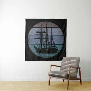 TENTURE BATEAU DE PÊCHE MARIN VINTAGE TENDANCE
