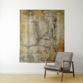 Tenture bateau grec vintage (En situation)