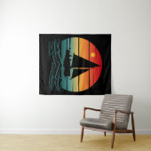 Tenture Bateau vintage (En situation (horizontale))