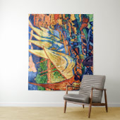 Tenture Bateaux de pêche, Collioure | Andre Derain | (En situation)