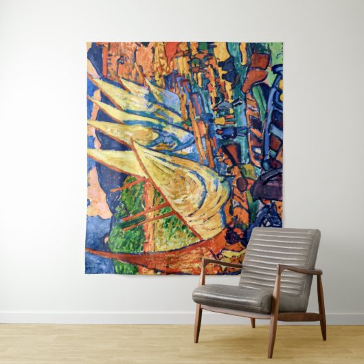 Tenture Bateaux de pêche, Collioure | Andre Derain | (En situation)