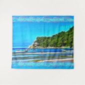 Tenture Bateaux de pêche Mismaloya 0346 (Devant (Horizontal))