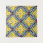 Tenture Batik indonésien : est une technique de teinture à (Devant (Horizontal))