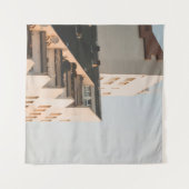 TENTURE BÂTIMENT EN BÉTON BLANC (Devant (Horizontal))