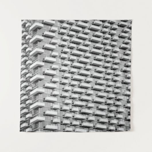 Tenture Bâtiment en béton gris (Devant)