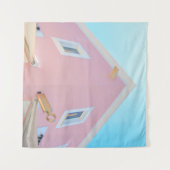 TENTURE BÂTIMENT EN BÉTON PEINT (Devant (Horizontal))