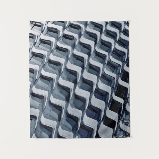Tenture Bâtiment en hauteur gris (Devant)