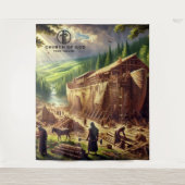 Tenture Bâtir l'arche de Noé (Devant)