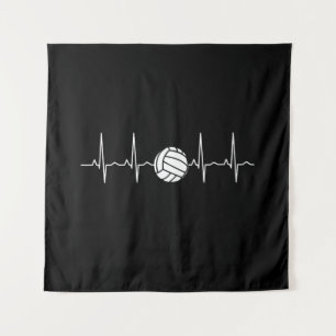 Tenture Battement de coeur de balle de volley-ball
