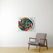 Tenture battements et papillonnements (En situation (horizontale))