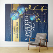 Tenture Baubels de Noël luxueux mur de salutations (En situation (horizontale))