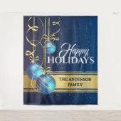 Tenture Baubels de Noël luxueux mur de salutations (Devant)