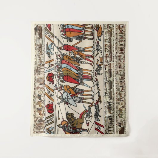 TENTURE BAYEUX TAPESTERIE BATAILLE DE HASTINGS CHEVALIERS (Devant)