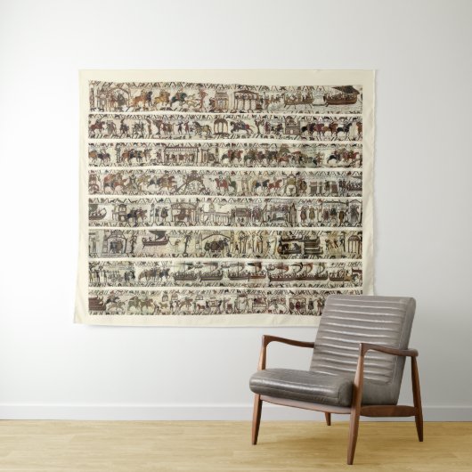 Tenture BAYEUX TAPESTRY 1066 Bataille d'Hastings (En situation (horizontale))