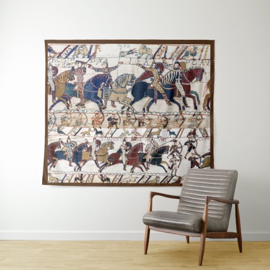 TENTURE BAYEUX TAPESTRY 1066 NORMAN KNIGHTS AND ARCHERS (En situation (horizontale))