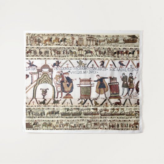 Tenture BAYEUX TAPESTRY Harold a prêté serment sur les rel (Devant (Horizontal))