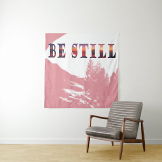 Tenture Be Still Christian Minimalist