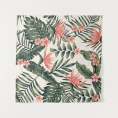 Tenture Beach cheerful seamless pattern wallpaper of tropi (Devant (Horizontal))