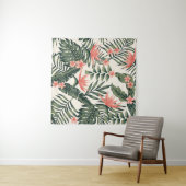 Tenture Beach cheerful seamless pattern wallpaper of tropi (En situation (horizontale))